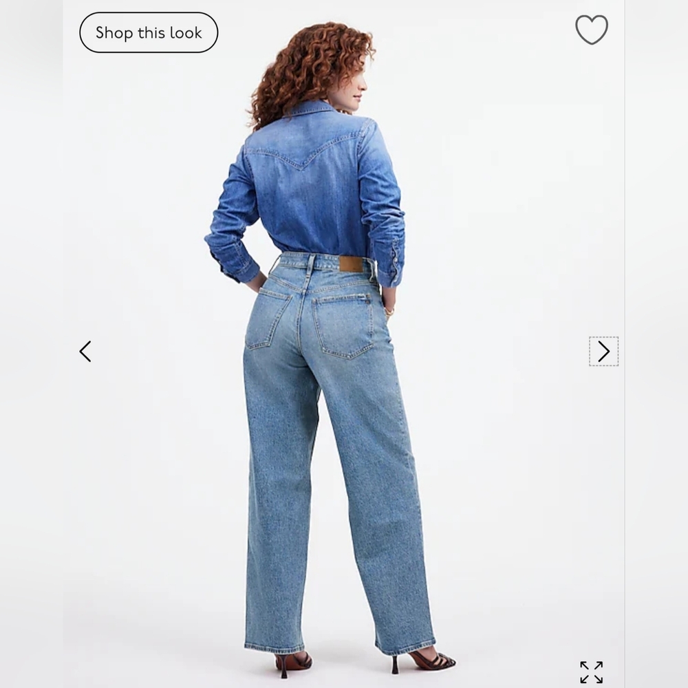 Madewell Curvy Perfect Vintage Wide-Leg Jean - Picture 6 of 16